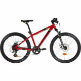 Bicicletă MTB 24&quot; ST 900 Roșu 9-12 ani, Rockrider