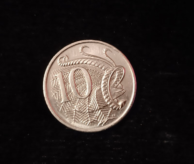 M3 C50 - Moneda foarte veche - 10 centi - Australia - 2012 foto