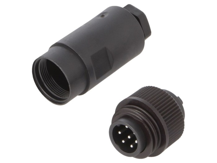 Conector circular RD24 7 pini, lipire