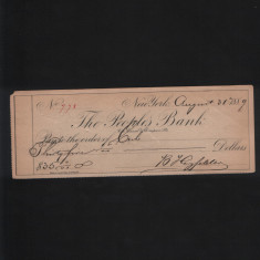 SUA USA Cec 35$ People`s Bank New York 1889