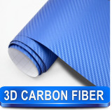 Folie Carbon 3D Albastra Cu Tehnologie De Eliminare A Bulelor De Aer TCT-822, General