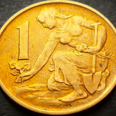 Moneda 1 COROANA - RS CEHOSLOVACIA, anul 1980 * cod 3395