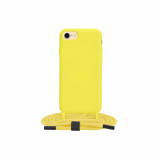Husa pentru iPhone 7 / 8 - Techsuit Crossbody Lanyard - Yellow, Galben, Silicon, Carcasa