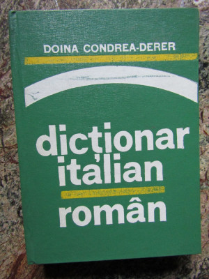 DICTIONAR -ITALIAN-ROMAN - DOINA CONDREA DERER foto