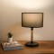 Lampa de masa Rayleigh 37 cm 1 x E27 max 20W metal funie iuta textil negru [lux.pro] HausGarden Leisure