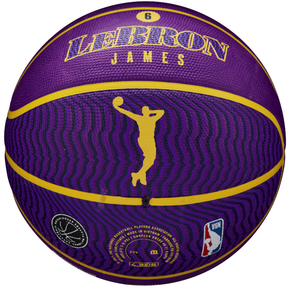 Mingi de baschet Wilson NBA Player Icon LeBron James Outdoor Ball  WZ4005901XB violet, 7 | Okazii.ro