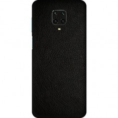 Set Folii Skin Acoperire 360 Compatibile cu Xiaomi Redmi Note 9 Pro (Set 2) - ApcGsm Wraps Leather Black