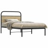 VidaXL Cadru pat fără saltea stejar sonoma 100x200 cm lemn prelucrat 4100253