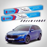 Cumpara ieftin Ștergătoare Skoda Octavia IV NX3 2020-prezent | Set Față Flat &ndash; TeamCar&reg;