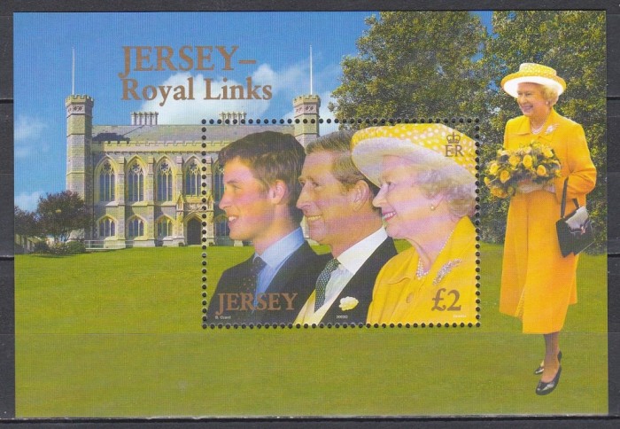 Jersey 2003 - A 21-a aniversare a nașterii Prințului William, Colita, MNH