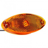 Lampa Gabarit LED Galbena 12-36V, 102x45mm, Cablu 0.5m, Omologare E9, Compatibilitate EMC