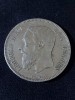 Moneda Argint Belgia 1873, 5 Franci, Leopold al II-lea, 25g, Argint 0.900