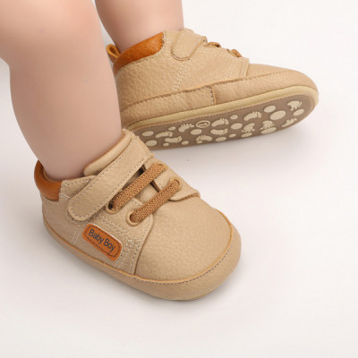 Pantofiori crem pentru baietei - Baby Boy (Marime Disponibila: 3-6 luni foto
