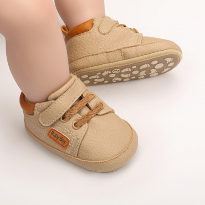 Pantofiori crem pentru baietei - Baby Boy (Marime Disponibila: 6-9 luni foto