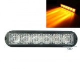 6 LED Lumina de avertizare intermitenta, urgenta camion chihlimbar stivuitor auto 12 / 24V