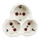 Cumpara ieftin Triplu stecher rotund, 3 x Schuko