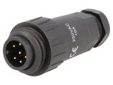 Mufă WA22 tată 7 pini IP67 250V 10A