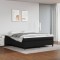 vidaXL Pat box spring cu saltea, negru, 160x200 cm, piele ecologică 3144614