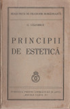 George Calinescu - Principii de estetica (editie princeps), 1939, Alta editura