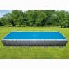 Prelata Solara Piscina Intex 975 x 488 cm Dreptunghiulara Albastra + Geanta - Protectie Termica &amp; Economie Substante
