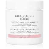 Christophe Robin Cleansing Volumizing Paste with Rose Extract șampon exfoliant pentru păr cu volum 75 ml