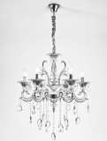 Candelabru Clasic Cu Cristale Decorative Si Detalii Elegante, 6Xe14, &Oslash;62 Cm