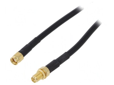 Cablu RP-SMA 50&amp;Omega; 10m Negru foto