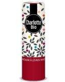 Ruj mat cu unt de shea, ulei de ricin si unt de jojoba Bio Rouge Figue, 3.5g, Charlotte Bio