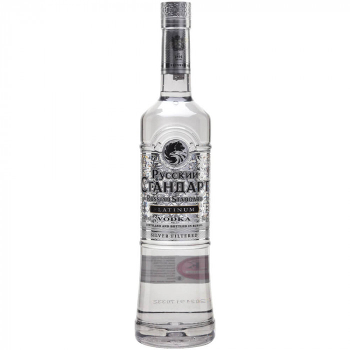 Vodca Russian Standard Platinum 0.7L, Alcool 40%, Vodca Pura Vodca de Calitate, Vodca Russian Standard, Russian Standard Vodca, Vodca Cocktails, Vodca