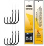 Carlige Legate ZHENG FISHING Carp, 45cm, Nr.6, 0.235mm, 10buc/pac