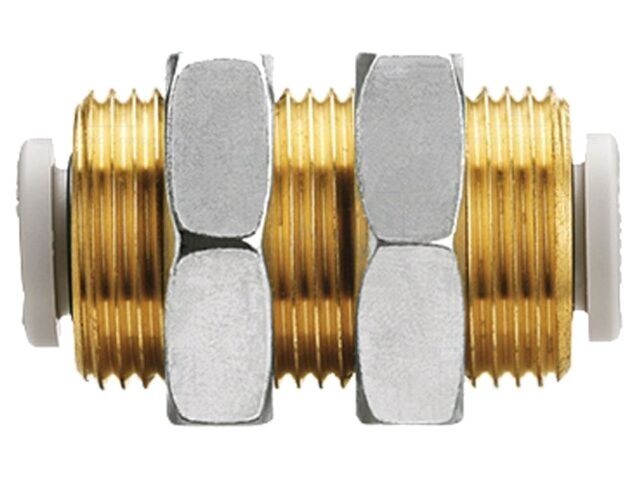 Conector Push-In filetat M16, alamă