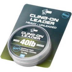 Fir Nash Cling-on Unleaded Leader Leadcore, Weed, 40lbs-18.14kg, 10m foto