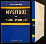 1967 MISTICISM si SPIRIT MODERN &ndash; Rudolf STEINER. Mystique et Esprit Moderne Fr.