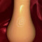 Vaza ceramica portocalie, 21 cm