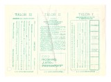 Talon Loto-Pronosport, necompletat