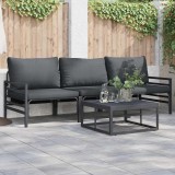 Cumpara ieftin Set de canapele pentru grădină 4 pcs Antracit Oțel