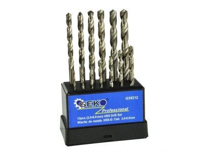 Set burghie pentru metal HSS 2-8mm,13 piese, GEKO G38212 foto