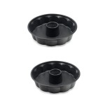 Set 2 Tavi metalice antiadezive, negru, 27x6 cm, Oem