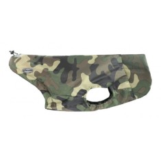 Pelerină de ploaie pentru c&acirc;ini, Pollock, camuflaj verde, XXL