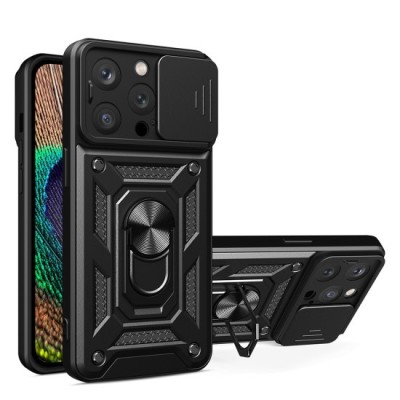 Husa pentru iPhone 14 Pro Max - Techsuit CamShield Series - Black foto