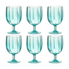 J-Line set de pahare de vin Glass Plastic 6-pack