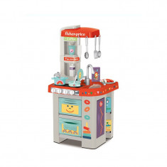 Jucarie Bucatarie Fisher Price, 32 de accesorii cu sunete lumina si apa