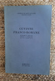 CUVINTE FRANCO -ROMANE.CONTELE DE SAINT AULAIRE