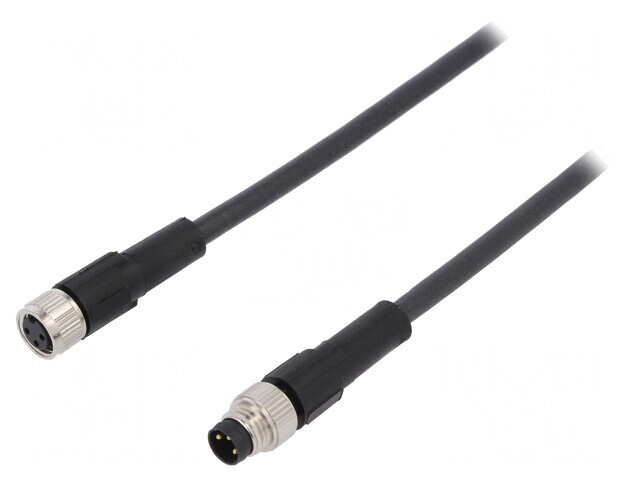 Cablu de conectare M8 3 pini 1m 60VAC 4A