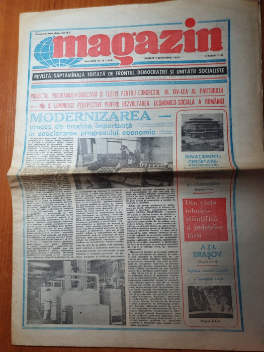 magazin 9 septembrie 1989-articol si foto intreprindereaa tractorul brasov