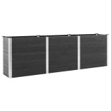 Cumpara ieftin Strat inaltat de gradina, gri, 300x50x91 cm, WPC