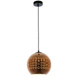 Pendul 3D GLASS COPPER CIRCLES