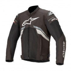 Geaca Moto Alpinestars T-GP Plus R V3 Air Jacket, Negru/Gri/Alb, Small