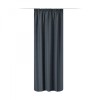 Draperie Elfie Opac cu rejansa Jemidi, 140 x 245 cm, Gri, Poliester, 55333.19