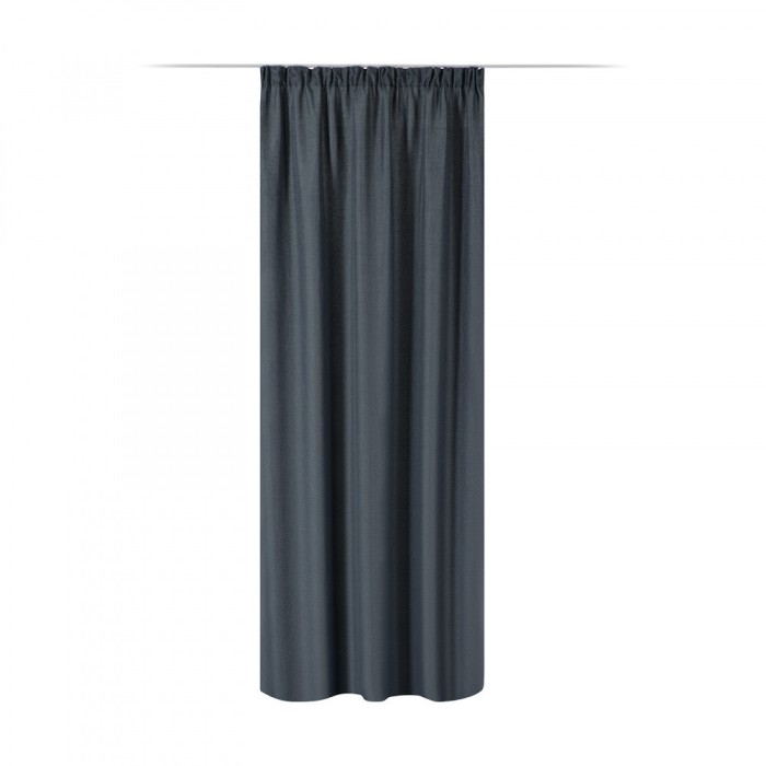 Draperie Elfie Opac cu rejansa Jemidi, 140 x 245 cm, Gri, Poliester, 55333.19